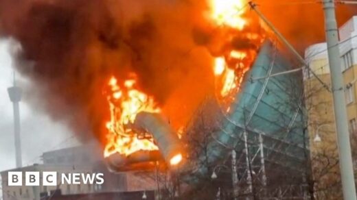 Massive Fire Sweeps Through New Water Park in Sweden