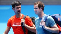 Andy Murray helps Novak Djokovic prepare for Australian Open tournament