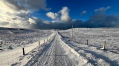 Arctic blast brings snow and ice warnings across the United Kingdom.