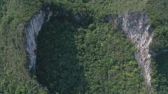 China's Massive Sinkholes Attract Tourists While Threatening Rare Ancient Forests