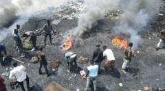 Desperate People Burn Toxic Electronics for Survival