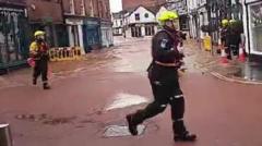 Flood Waters Overwhelm Town in Shocking Video Footage