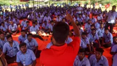 Samsung workers in India stage massive protest over labor conditions and workplace issues.