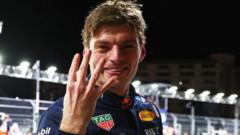 Verstappen clinches championship, Russell victorious in thrilling Las Vegas Grand Prix.