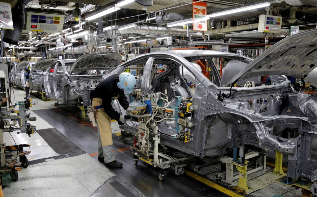 Toyota global production down for 10th month despite rising sales