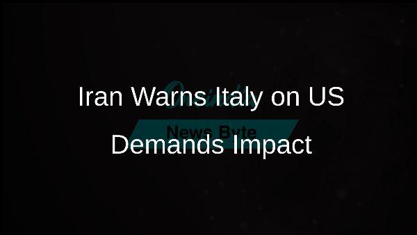 Iran⁢ warns Italy that bilateral ties at⁣ risk if‍ it bows to 'hostile' US demands‌ over drone suspect