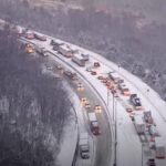 Arkansas Department of Transportation reports multiple vehicle crashes due to snow