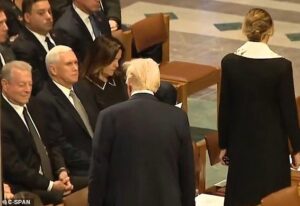 Karen Pence’s Reaction To Donald And Melania Trump At Jimmy Carter’s Funeral Is Going Viral