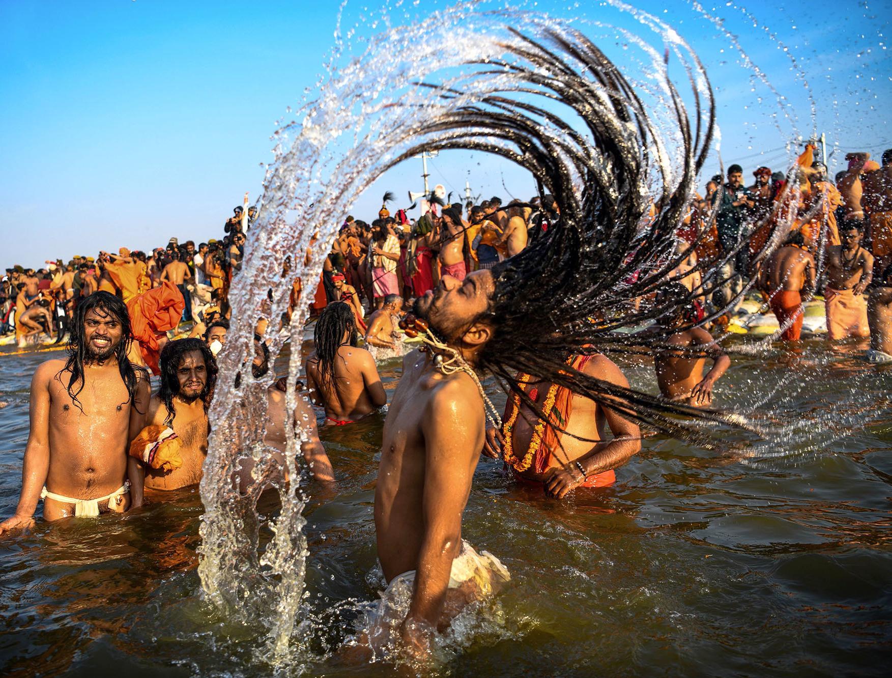 Millions Gather to Bathe in Holy Rivers for India’s Biggest Hindu Festival