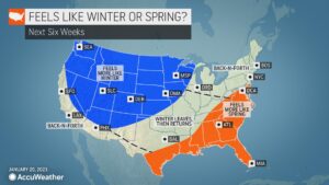 Above-Average Temperatures Could Dominate Much Of US As Winter Hands Off To Spring