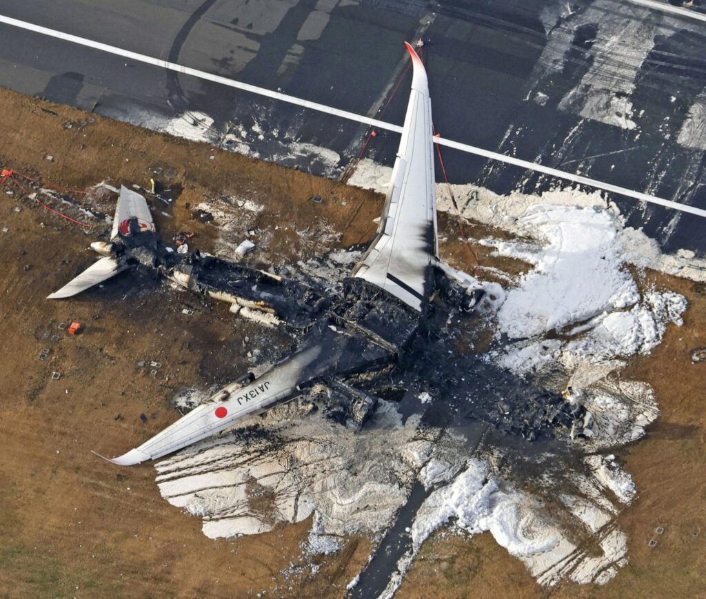 Firefighters Leap From Crashed Plane at Toronto Pearson Airport