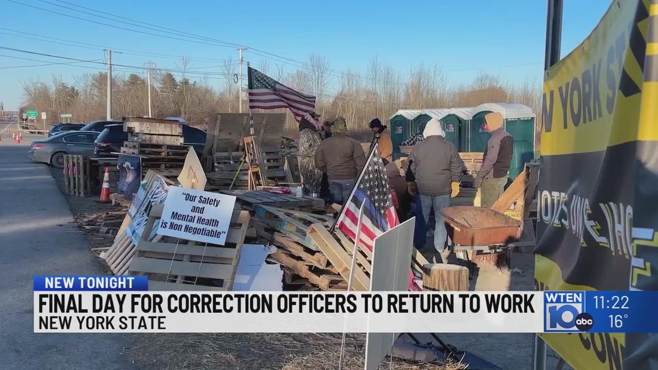 All striking correction officers to be fired Sunday