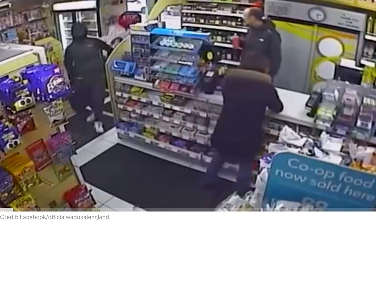 Watch: Black belt shopper in heels karate kicks armed robber