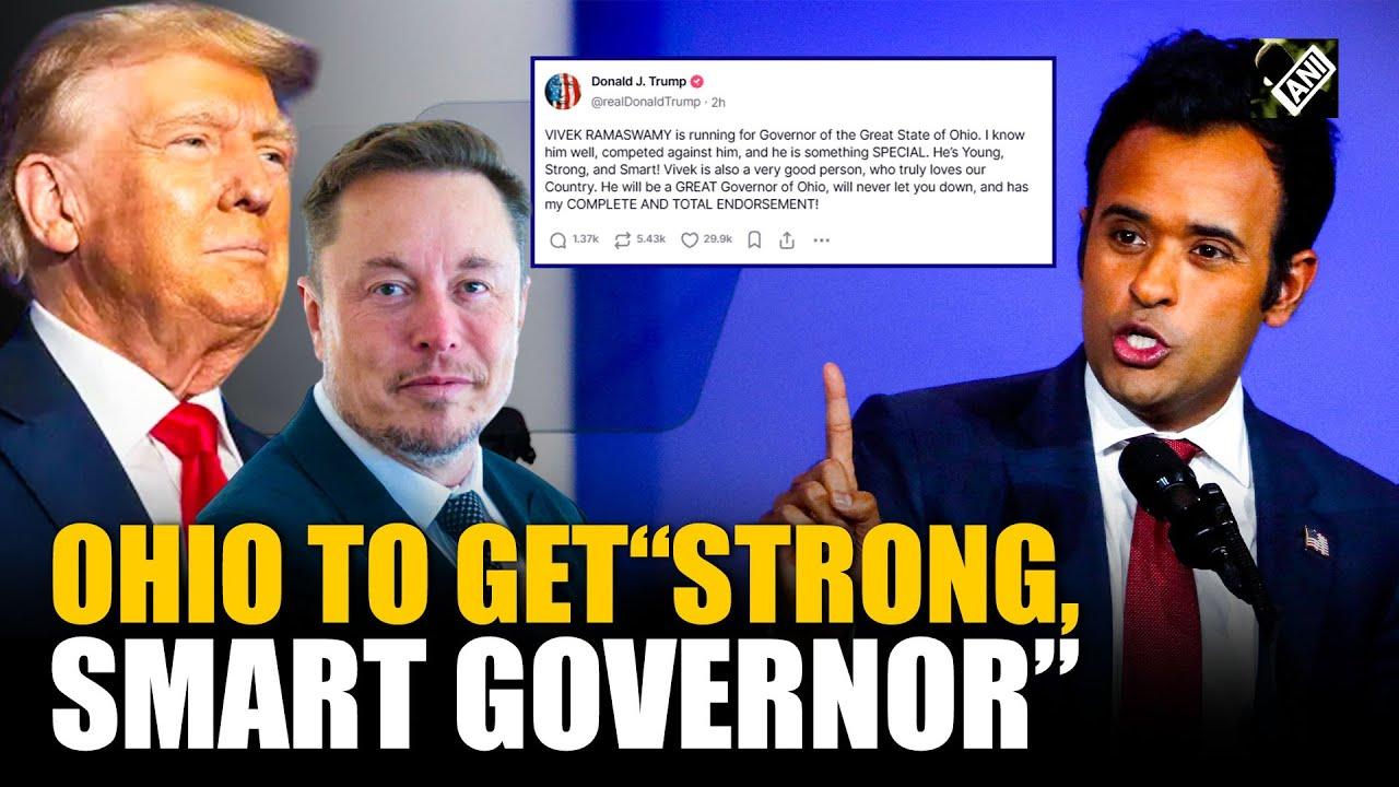 Trump's early backing of‍ Ramaswamy for Ohio governor seen by some as meant to‌ avoid a nasty primary