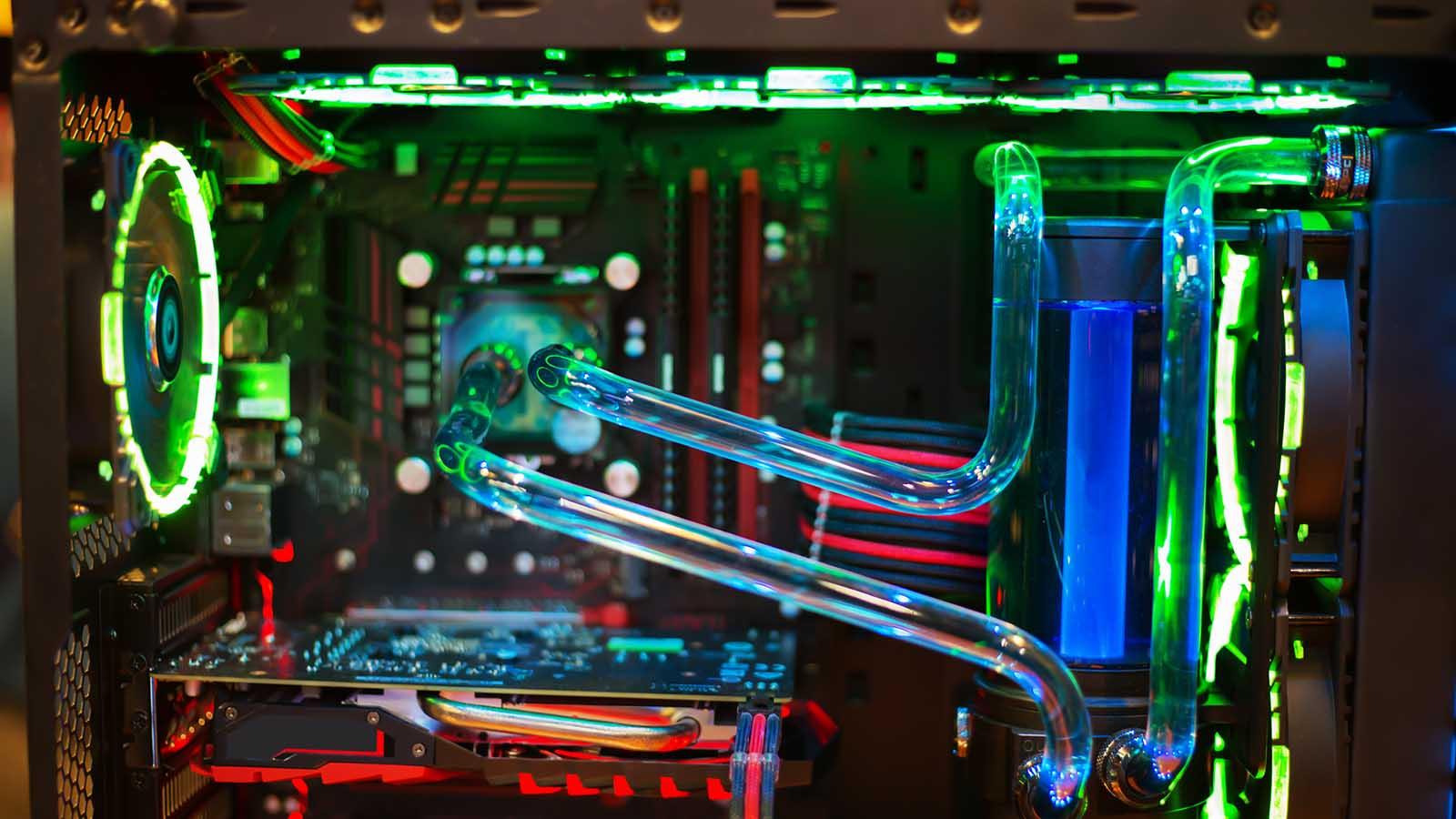 Intel is trying out on-chip water cooling too and I’m just happy I’m not the one having to place liquids so close to expensive electronics