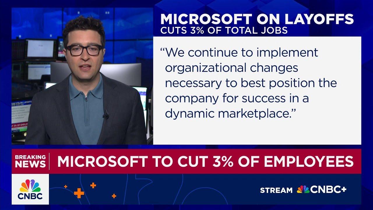Microsoft lays off about 3% of its workforce in what one executive calls a ‘day with a lot of tears’