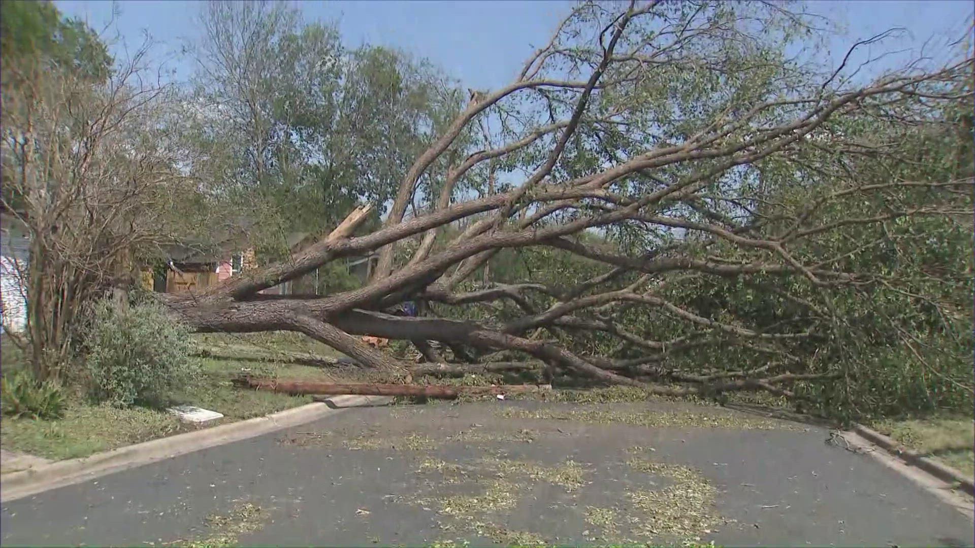 Severe storm leaves a trail of destruction in Austin. See photos, videos of damage