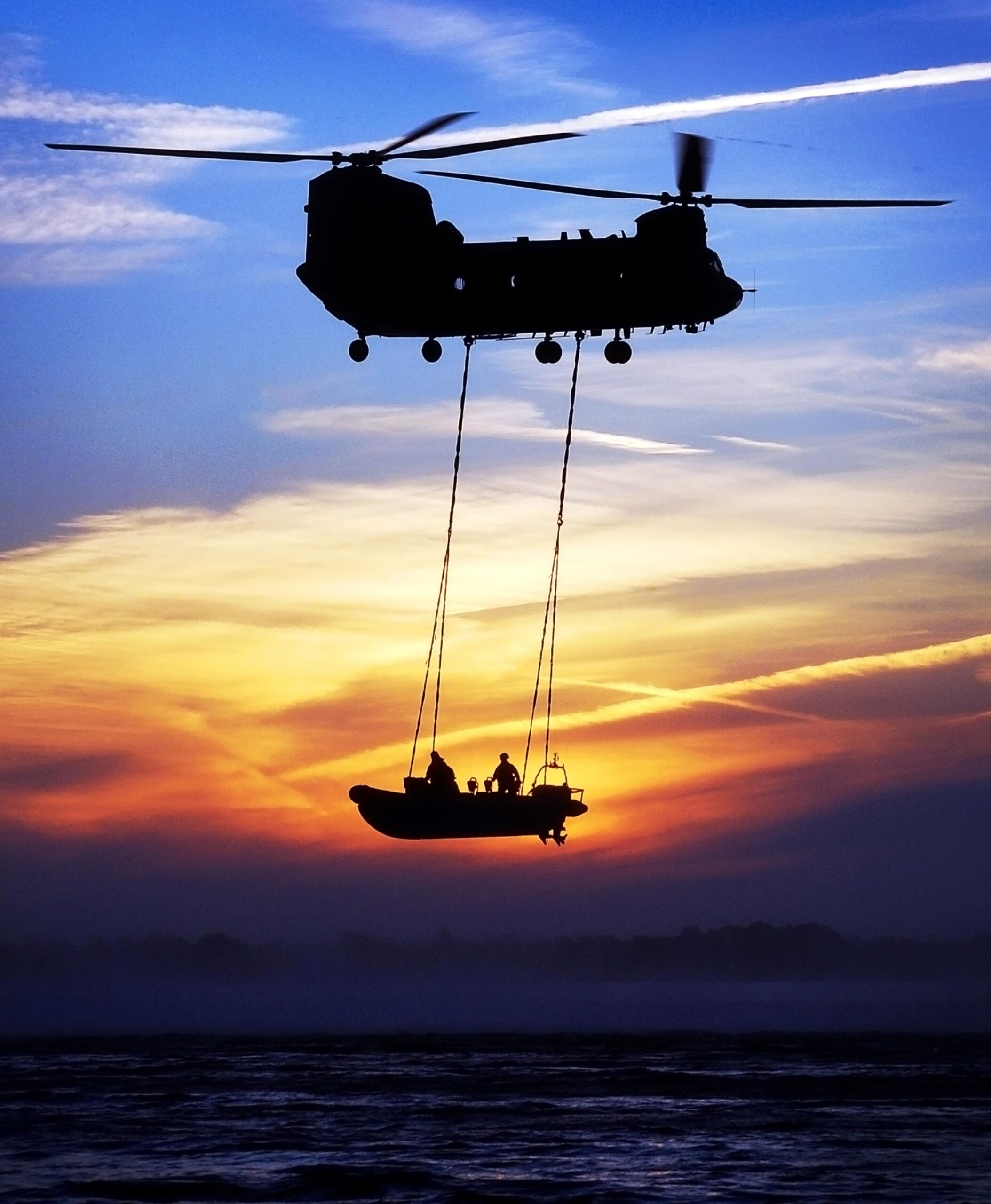 Flying boats make for a rare sight as Washington clears an island of derelict vessels by helicopter